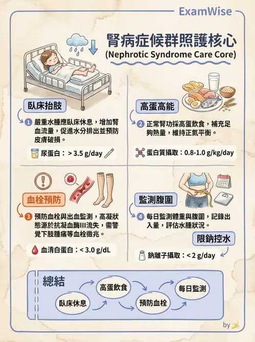 護理師 - 腎炎、腎衰竭與慢性腎臟病 - AI 圖文解析預覽
