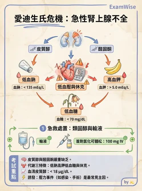 護理師 - 腎上腺與腦下垂體疾病 - AI 圖文解析預覽