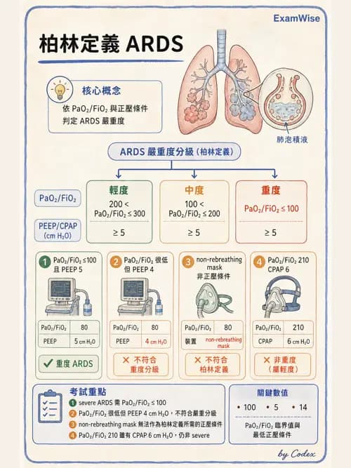呼吸治療師 - 術後與其他呼吸重症 - AI 圖文解析預覽
