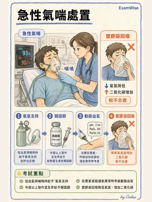 呼吸治療師 - 心臟疾病與COPD重症 - AI 圖文解析預覽