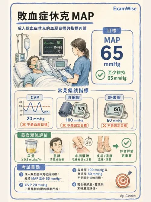 呼吸治療師 - 休克、敗血症與多器官衰竭 - AI 圖文解析預覽