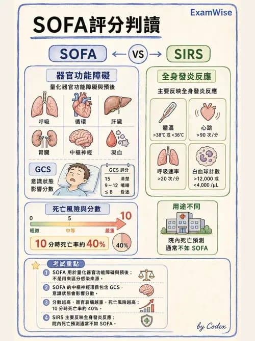 呼吸治療師 - 休克、敗血症與多器官衰竭 - AI 圖文解析預覽