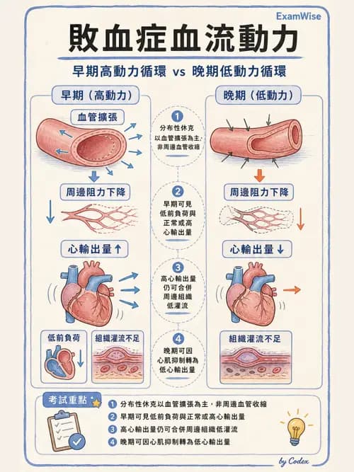 呼吸治療師 - 休克、敗血症與多器官衰竭 - AI 圖文解析預覽