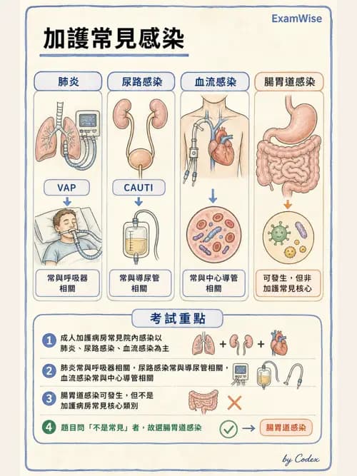 呼吸治療師 - 呼吸器併發症與感染 - AI 圖文解析預覽