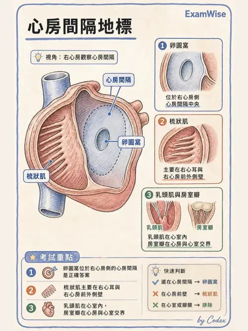 呼吸治療師 - 心臟與循環解剖 - AI 圖文解析預覽