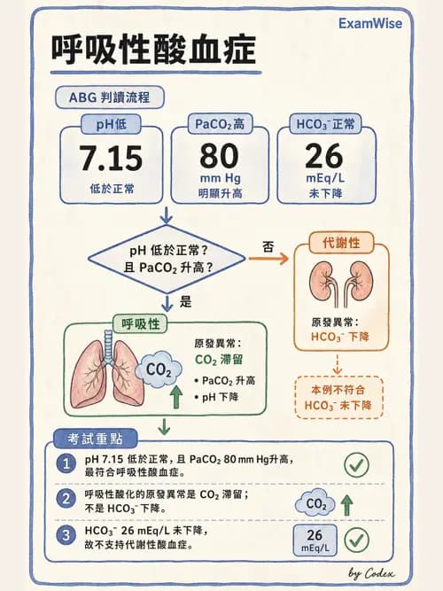 呼吸治療師 - 酸鹼平衡與腎臟生理 - AI 圖文解析預覽