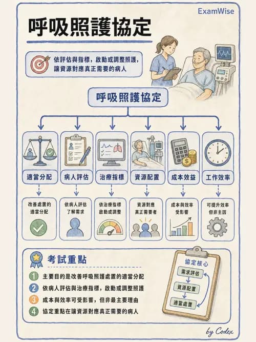 呼吸治療師 - 呼吸治療臨床作業與身體評估 - AI 圖文解析預覽