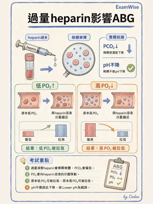 呼吸治療師 - 動脈血液氣體分析與氧合評估 - AI 圖文解析預覽