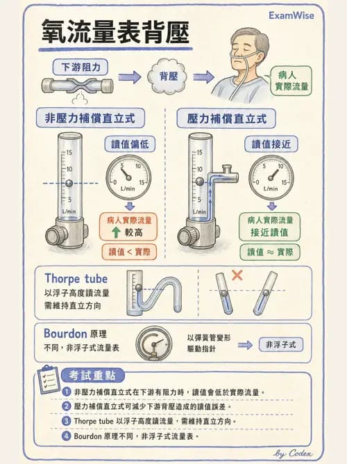 呼吸治療師 - 氣體輸送系統與氧氣治療 - AI 圖文解析預覽