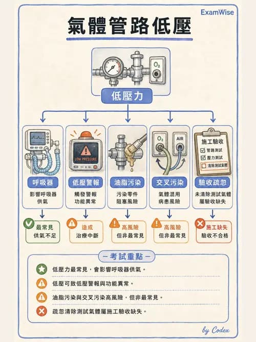 呼吸治療師 - 醫療氣體製造與儲存 - AI 圖文解析預覽