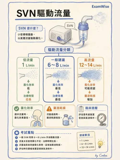 呼吸治療師 - 吸入性藥物噴霧設備 - AI 圖文解析預覽