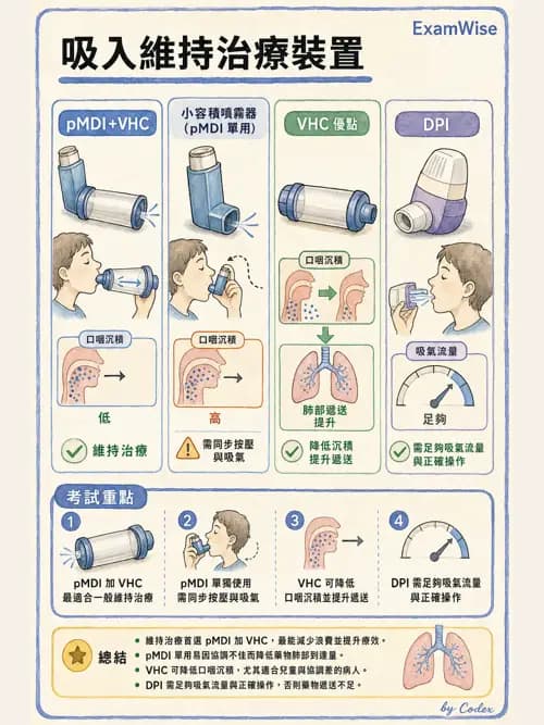 呼吸治療師 - 吸入性藥物噴霧設備 - AI 圖文解析預覽