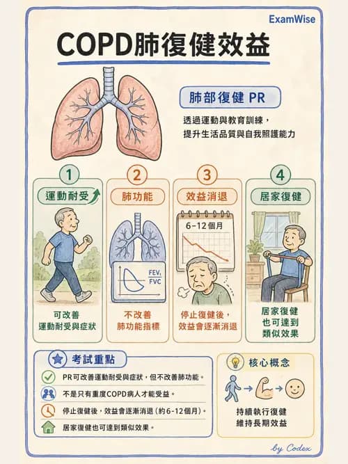 呼吸治療師 - 心臟疾病與COPD重症 - AI 圖文解析預覽