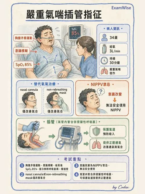 呼吸治療師 - 心臟疾病與COPD重症 - AI 圖文解析預覽