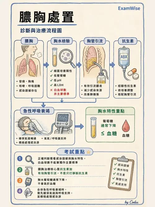 呼吸治療師 - 術後與其他呼吸重症 - AI 圖文解析預覽