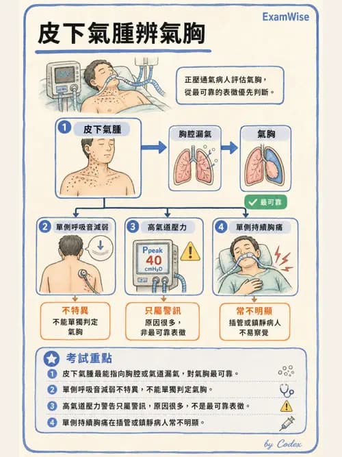 呼吸治療師 - 呼吸器併發症與感染 - AI 圖文解析預覽