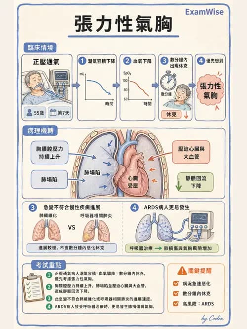 呼吸治療師 - 呼吸器併發症與感染 - AI 圖文解析預覽