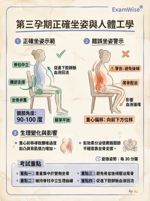 護理師 - 孕期生理變化與不適護理 - AI 圖文解析預覽