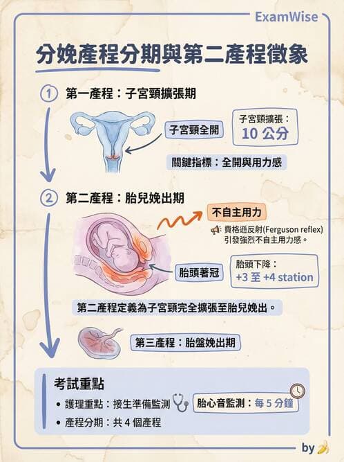 護理師 - 分娩過程與產科急症 - AI 圖文解析預覽