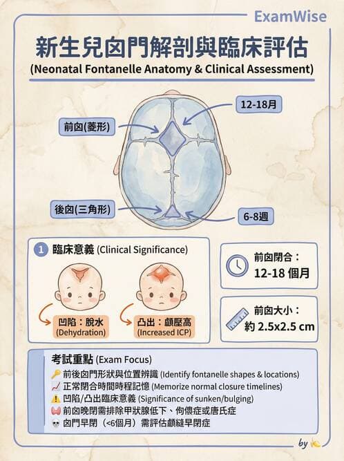護理師 - 新生兒評估與生理特徵 - AI 圖文解析預覽