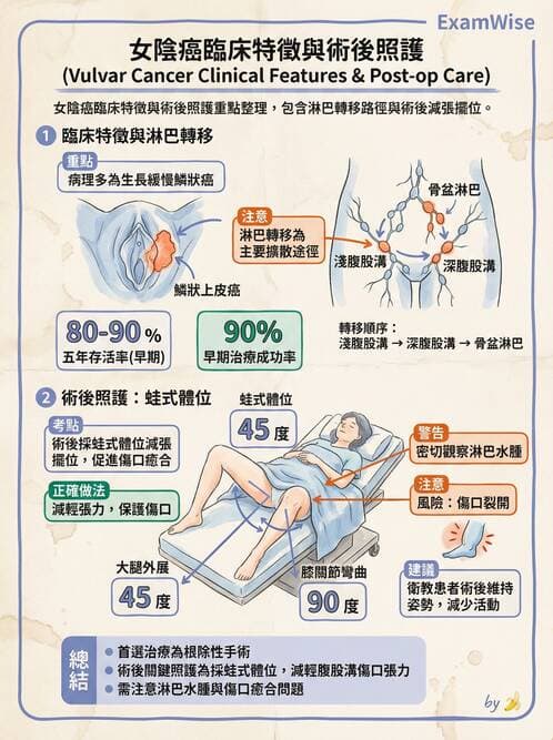 護理師 - 婦科腫瘤與感染 - AI 圖文解析預覽