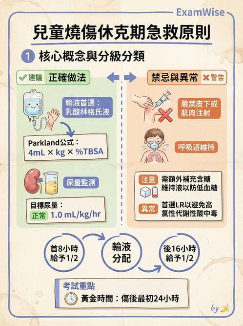 護理師 - 兒童急症與燒傷護理 - AI 圖文解析預覽