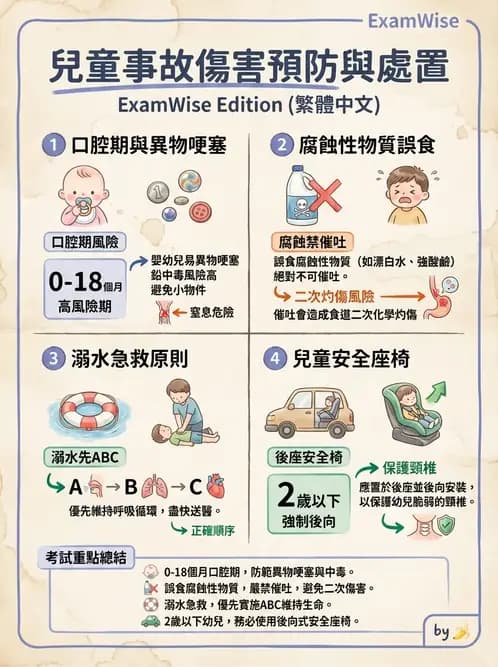 護理師 - 兒童預防保健與安全 - AI 圖文解析預覽