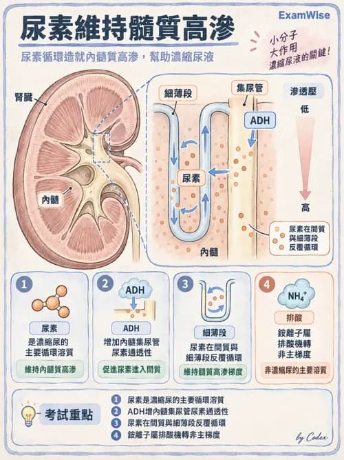 職治 - 腎臟、體液與酸鹼生理 - AI 圖文解析預覽