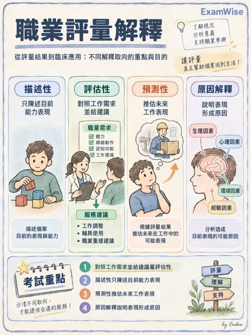 職治 - 職業評量與功能性能力評估 - AI 圖文解析預覽