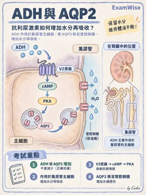 職治 - 腎臟、體液與酸鹼生理 - AI 圖文解析預覽