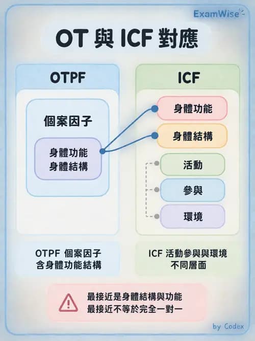 職治 - OTPF實務架構與ICF - AI 圖文解析預覽