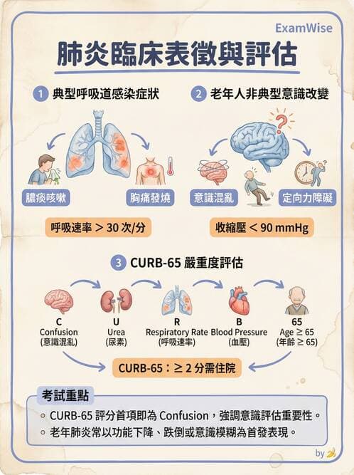 護理師 - 肺炎與呼吸道感染 - AI 圖文解析預覽