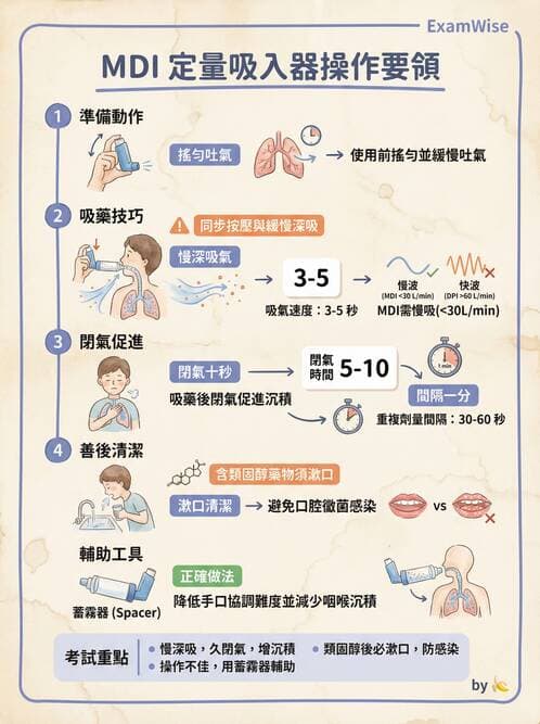 護理師 - COPD與氣喘 - AI 圖文解析預覽