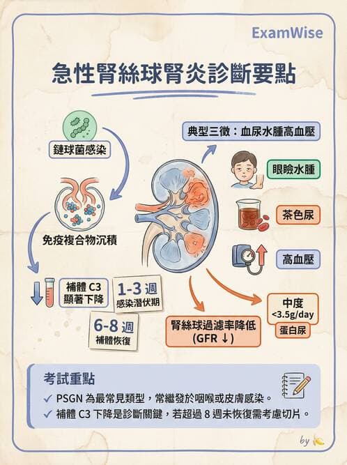 護理師 - 腎炎、腎衰竭與慢性腎臟病 - AI 圖文解析預覽