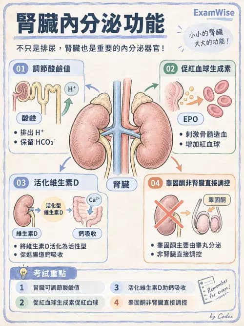 職治 - 腎臟、體液與酸鹼生理 - AI 圖文解析預覽