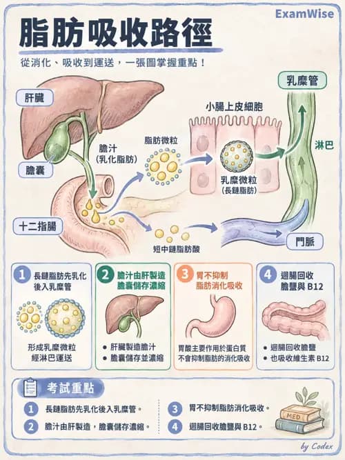 職治 - 消化與代謝生理 - AI 圖文解析預覽