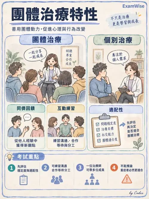 職治 - 團體治療 - AI 圖文解析預覽