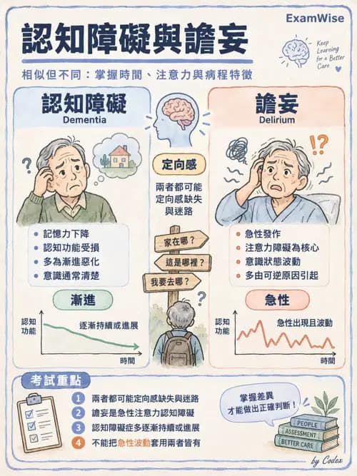 職治 - 老年心理衛生與失智 - AI 圖文解析預覽