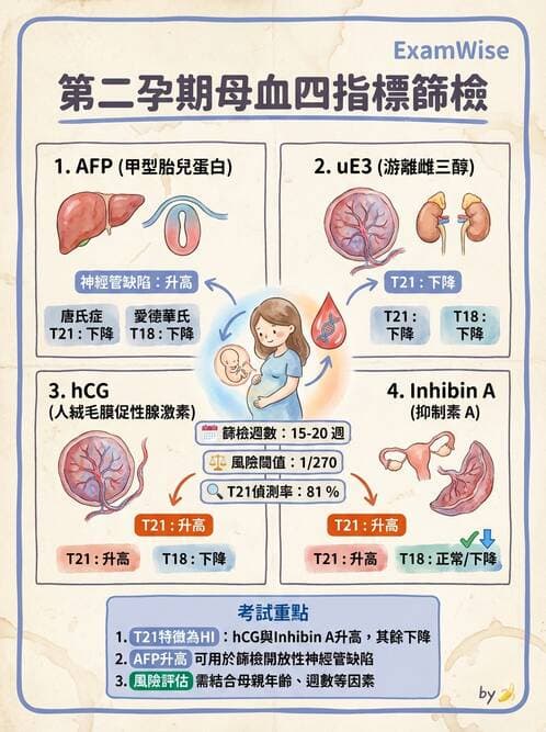 護理師 - 產前篩檢與遺傳診斷 - AI 圖文解析預覽