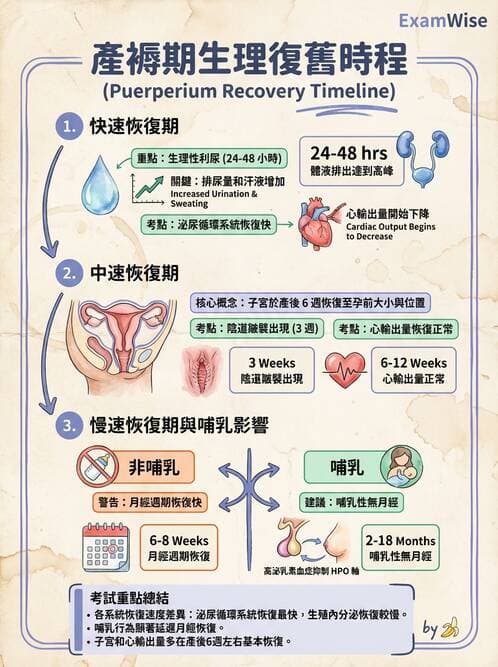 護理師 - 產後生理恢復與護理 - AI 圖文解析預覽