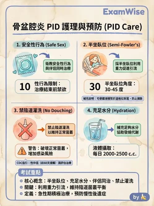 護理師 - 婦科腫瘤與感染 - AI 圖文解析預覽