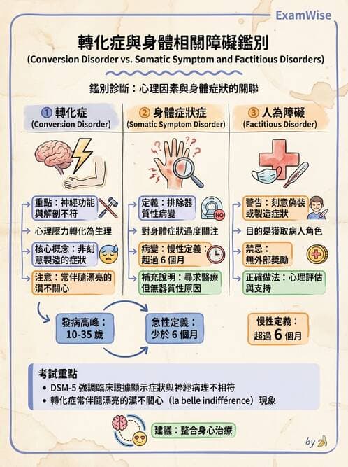 護理師 - 人格障礙與身體症狀障礙 - AI 圖文解析預覽