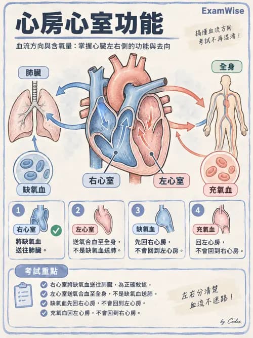 職治 - 心肺與血管解剖 - AI 圖文解析預覽