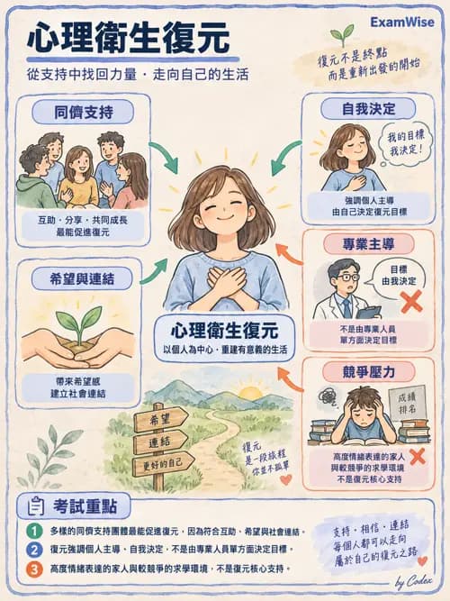 職治 - 復元與同儕支持 - AI 圖文解析預覽