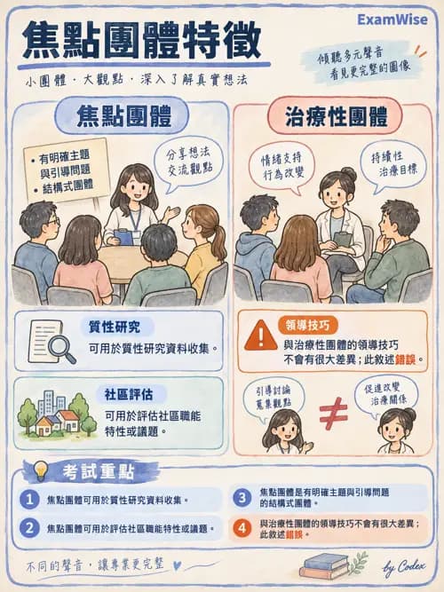 職治 - 團體類型與治療關係 - AI 圖文解析預覽