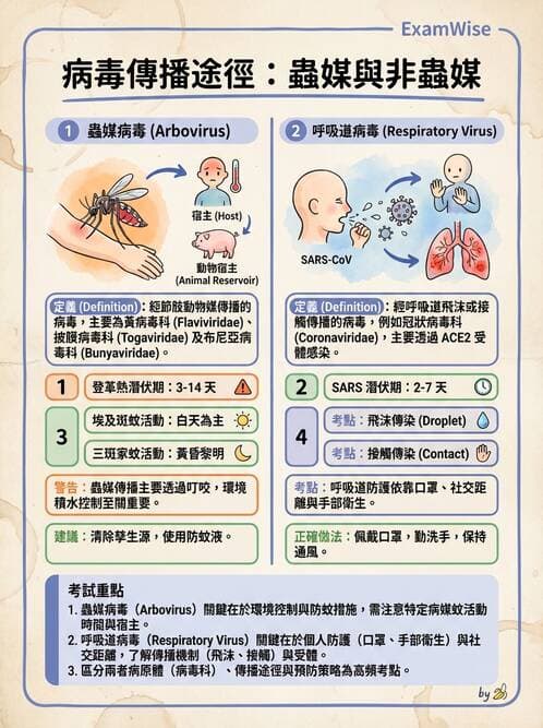 護理師 - RNA 病毒、新興病毒 - AI 圖文解析預覽