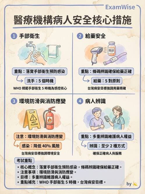 護理師 - 護理安全與環境管理 - AI 圖文解析預覽