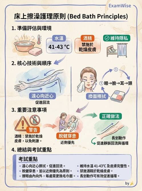 護理師 - 個人衛生與舒適照護 - AI 圖文解析預覽