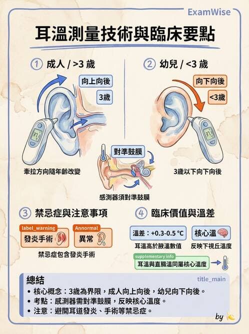 護理師 - 體溫與呼吸評估 - AI 圖文解析預覽