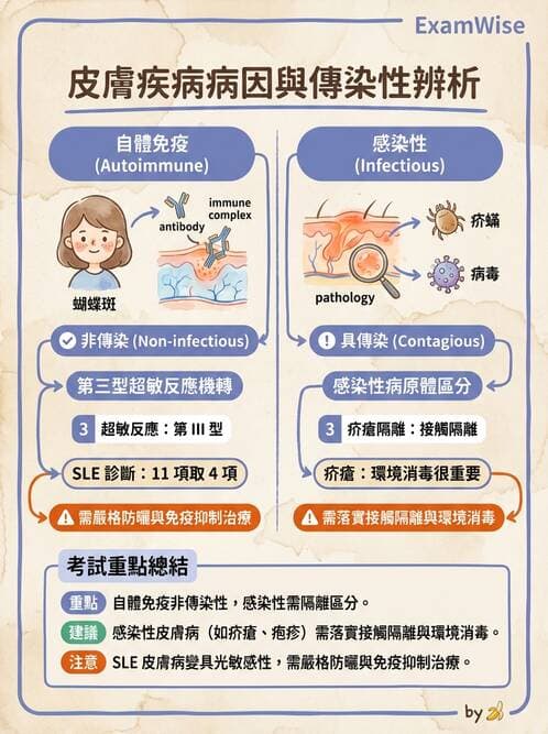 護理師 - 自體免疫疾病與過敏反應 - AI 圖文解析預覽